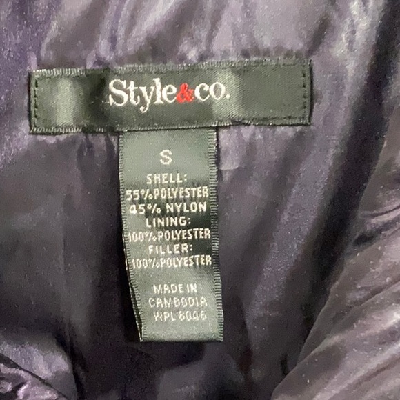 EUC STYLE AND CO LADIES PURPLE VEST SMALL - Picture 2 of 4